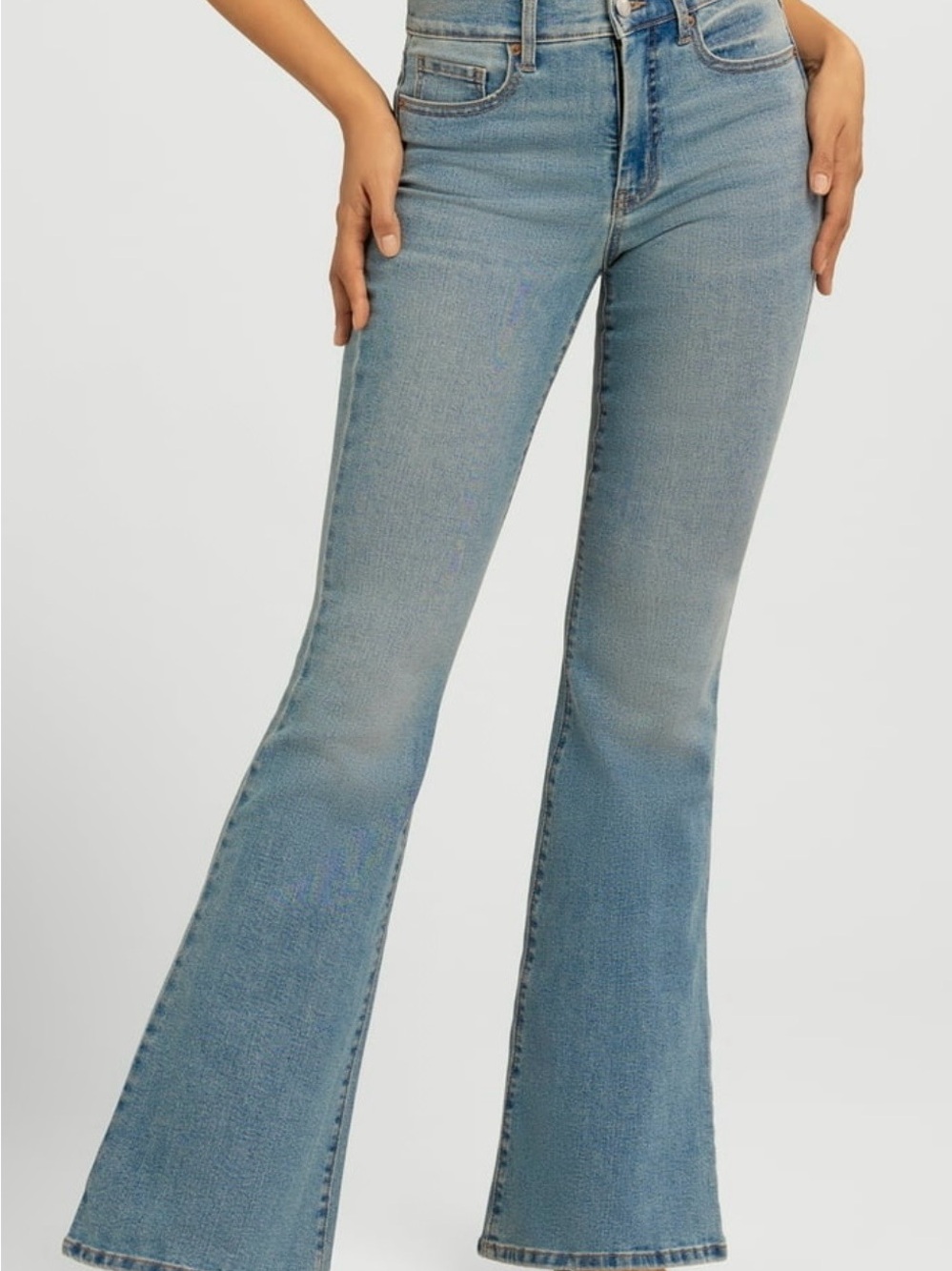 Jessica Simpson Light Blue High-Rise Flare Jeans